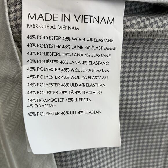 Club Monaco Borrem Pant Gray Houndstooth Size 2 NWT - Picture 8 of 8